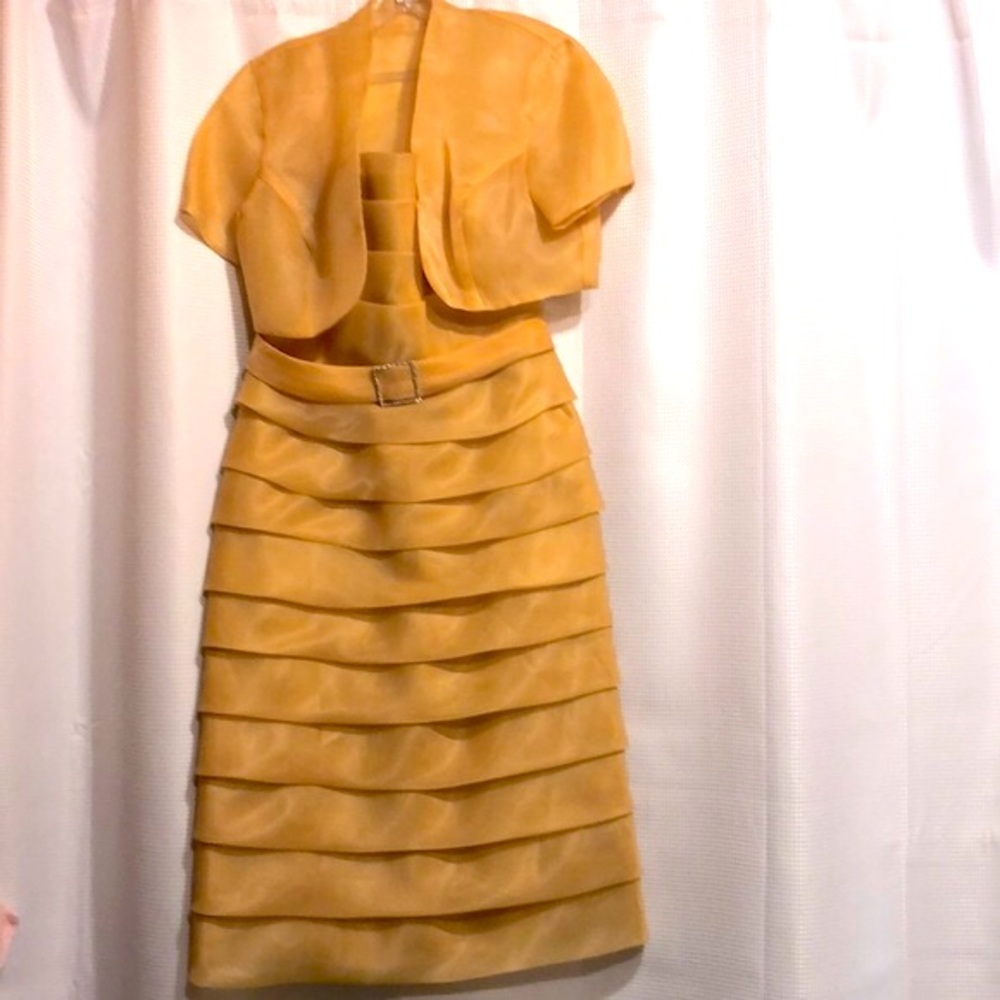 Annabelle Gold Layered  2 pc Dress
